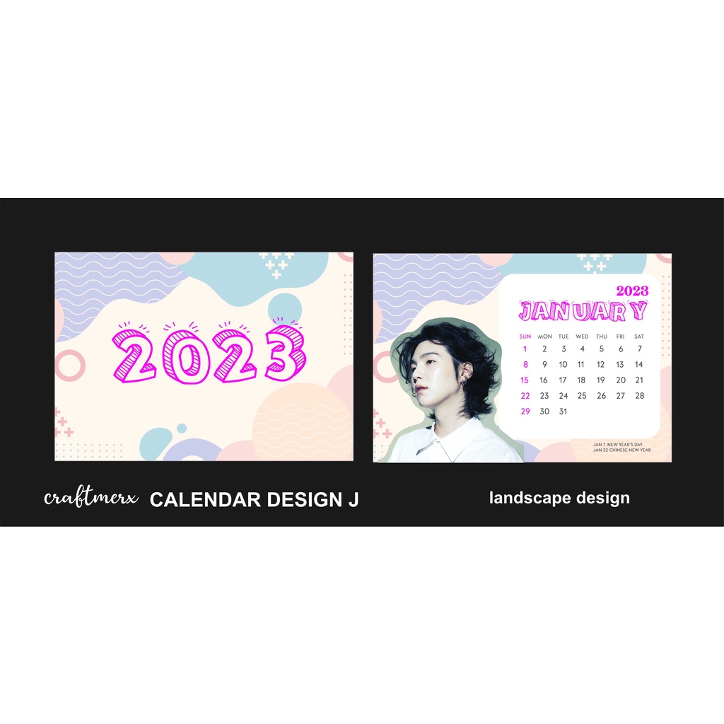 2025 Personalized Desk Calendar STANDARD SIZE Shopee Philippines