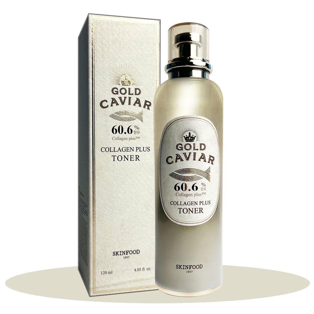 SKINFOOD Gold Caviar Collagen Plus (Toner/Serum/Eye Cream) Shopee