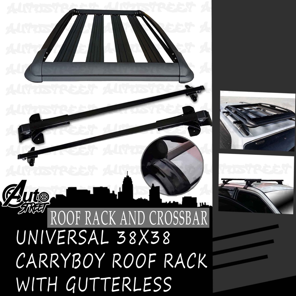 Universal 38x38 Carryboy Roof Rack Topload Carrier Bundle with