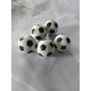 6pcs 32mm Table Soccer Foosball Fussball Football Machine Accessories  Replacements Mini Black and White Ball Kids