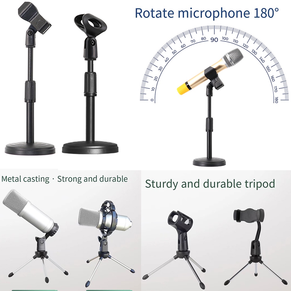 Lifting and rotating desktop microphone stand Microphone stand Disk ...