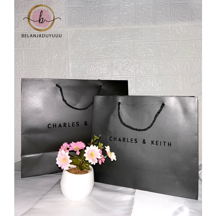 Paper bag charles and keith original cheap