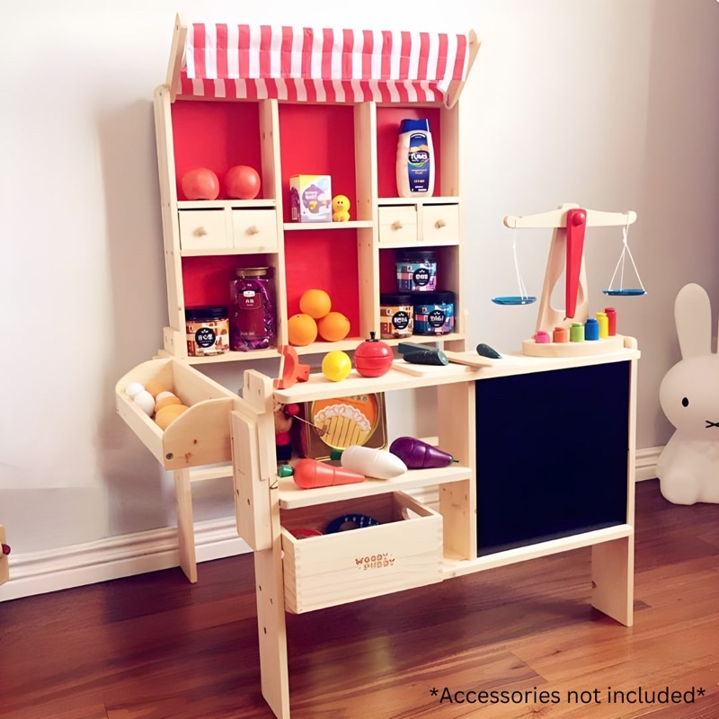 Wooden Market Stand/Pretend Play Market Booth Shopee Philippines