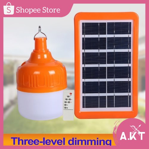 AKT Indoor/Outdoor Solar & Rechargeable Light 15W-35W Lamp Portable ...