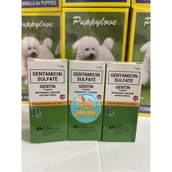 Gentin Eye Drops for Dogs and Cats 7ml(Opthalmic Solution) Shopee