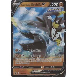 Rapid Strike Urshifu V Pokémon-Karte (SWSH Promo) – Inkl. Toploader Von TitanCards®