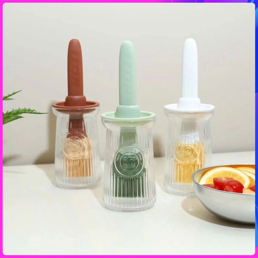 Oil bottle brush Silicone 200mL oil brush bottle detachable brush Siu