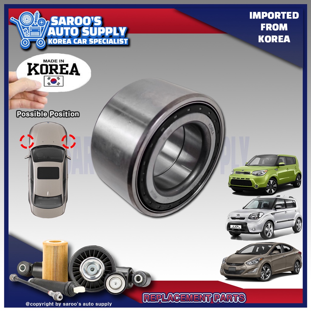 [Front] Axle Bearing /Wheel Hub Bearing For Hyundai Elantra 11-15/Soul ...