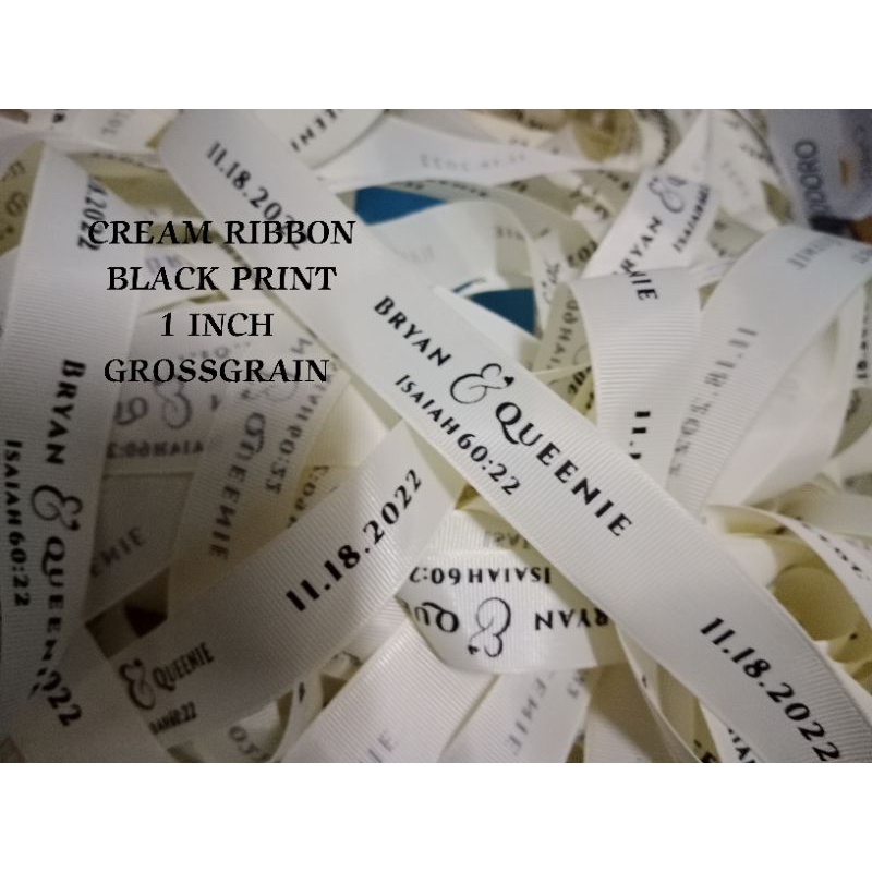 Customized for Wedding Ribbons(Grossgrain) | Shopee Philippines