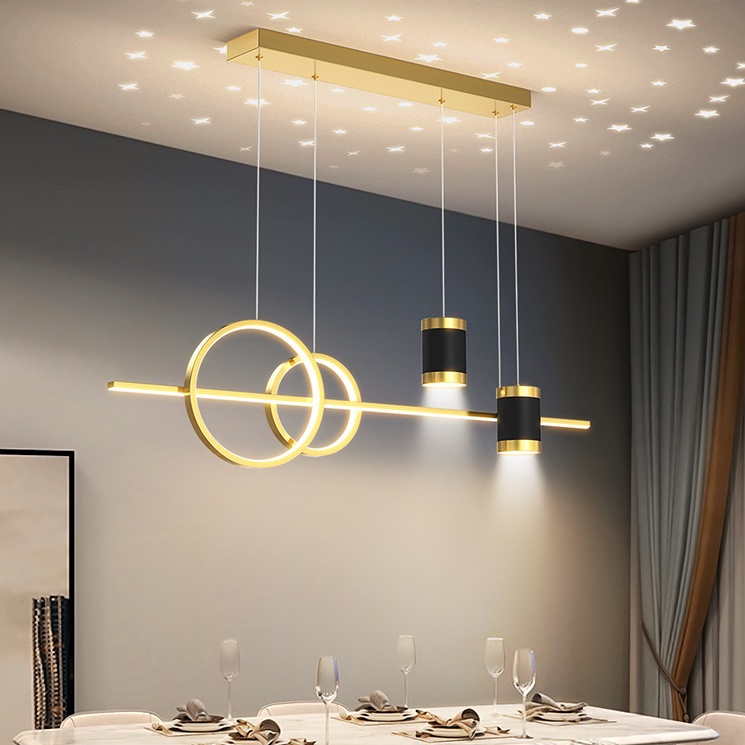 Nordic Ceiling Light Hanging Lights Tri Color Chandelier for Dinning ...