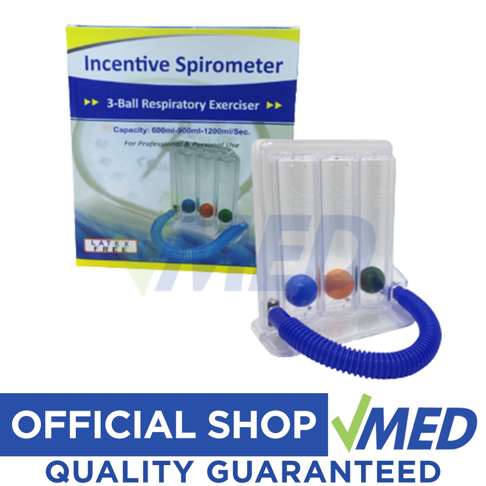 VMED Respiratory Breather Exerciser 3-Ball Spirometer | Shopee Philippines