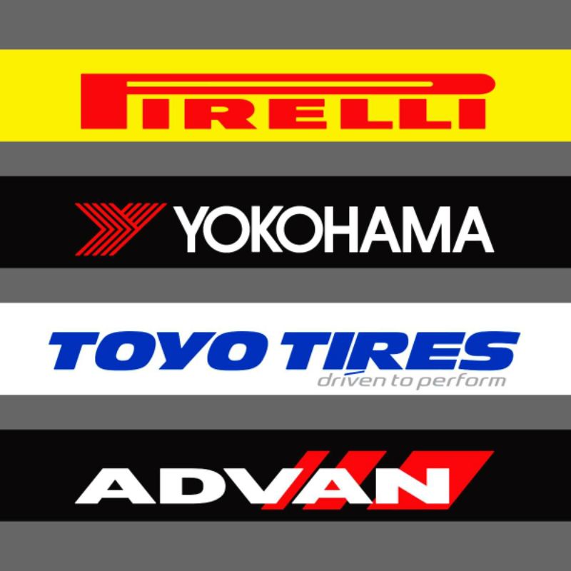 Pirelli Yokohama Toyo Advan Car Windshield Banner Decal Shopee
