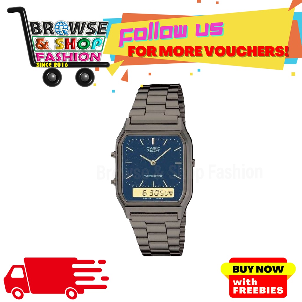 Casio Classic AQ230 Black | Shopee Philippines
