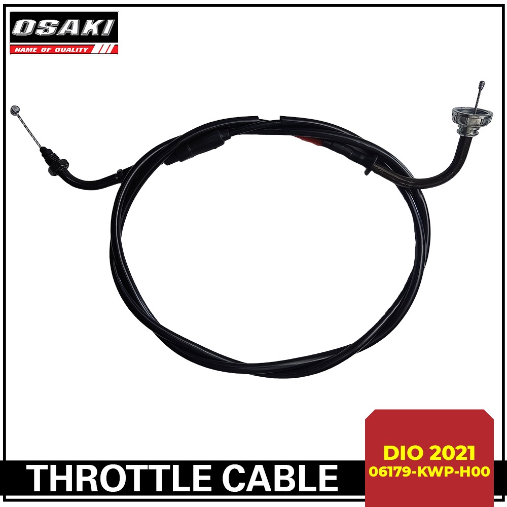 Osaki Honda DIO 2021 Motorcycle Throttle Cable [06179KWPH00] Shopee Philippines