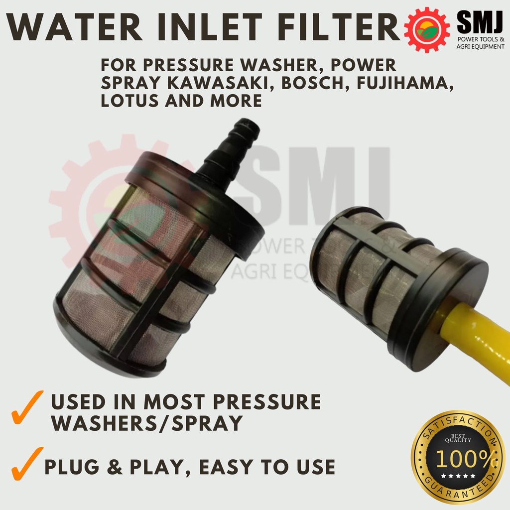 Water Inlet Filter for Pressure Washer Power Spray Kawasaki Bosch