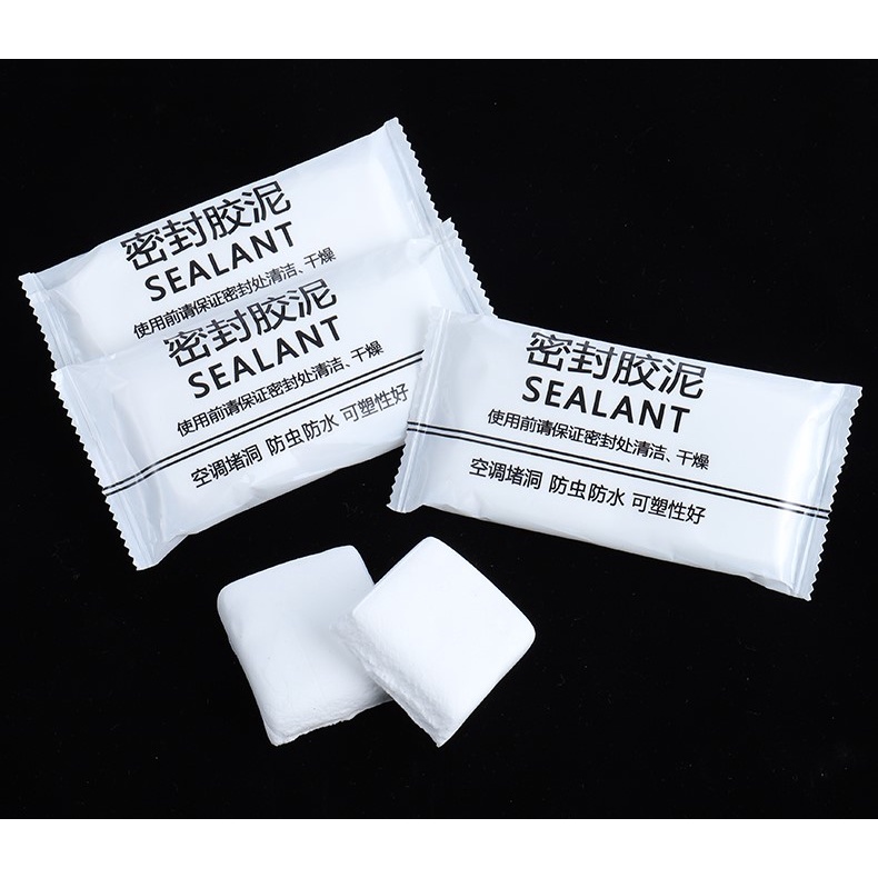 3 or 6 Pack Waterproof Duct Seal Repair Sealing Clay White Moldable