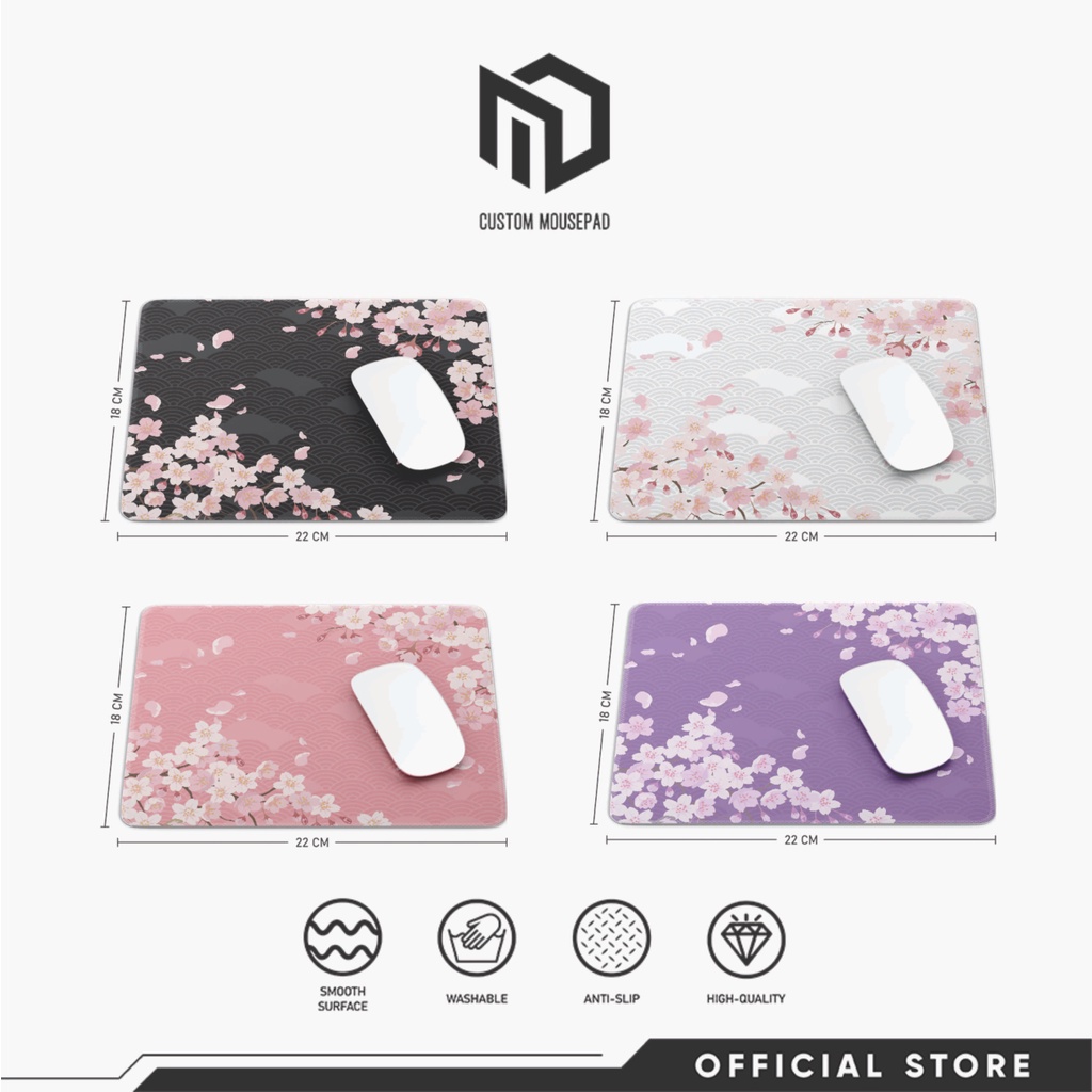 MD Mousepad Hazakura Square Mousepad Small Regular Size Mouse pad