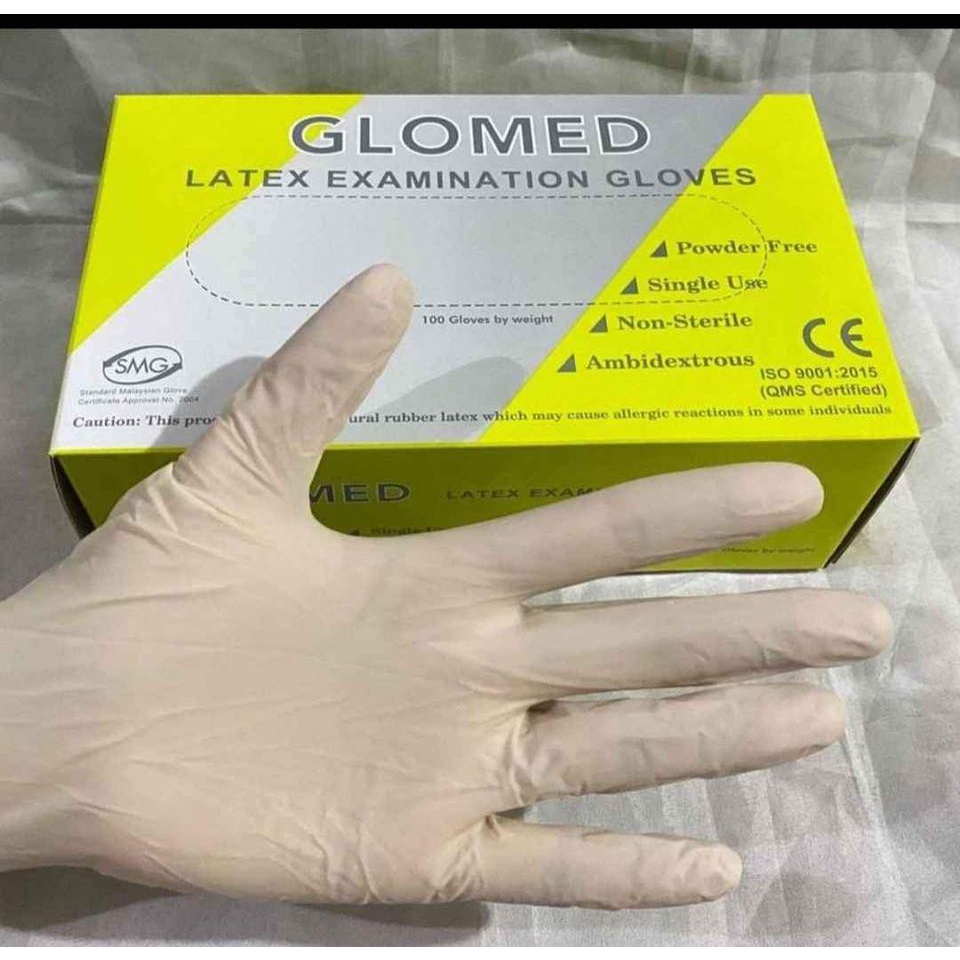 Glomed Latex Gloves powder free Shopee Philippines