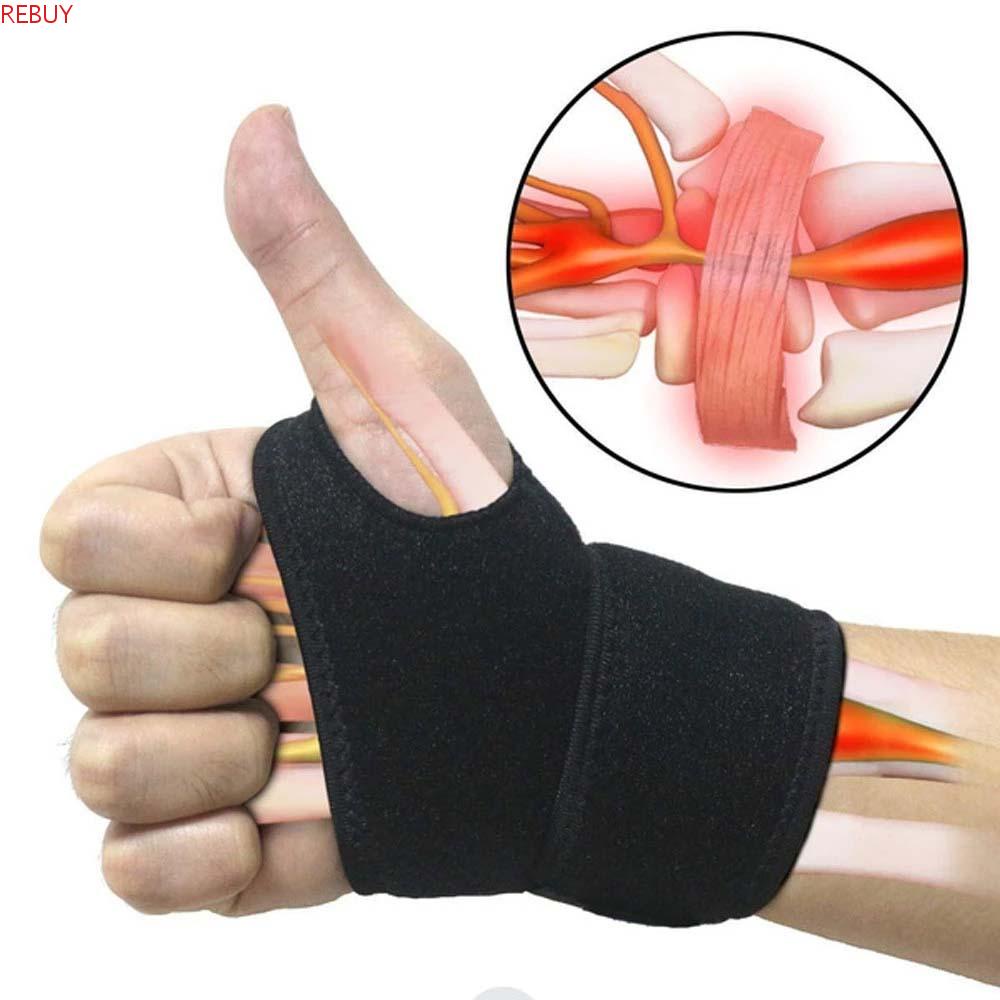 REBUY Carpal Tunnel Brace Tendinitis Pain Relief Wrist Compression Wrap