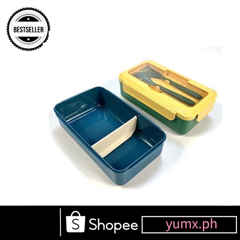 NEUCHI Lunch Box Microwavable Divided Lunch Box Large-Capacity Office ...