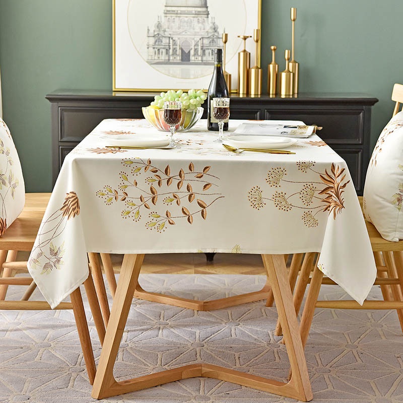 Split Ins Waterproof and Grease Proof Rectangular Table Cloth 4 6 8 10 ...