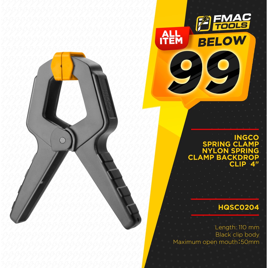 BELOW 99 INGCO Spring Clamp 4