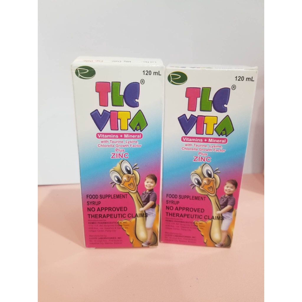 TLC VITA SYRUP120ML (VITAMINS+MINERALS) Shopee Philippines