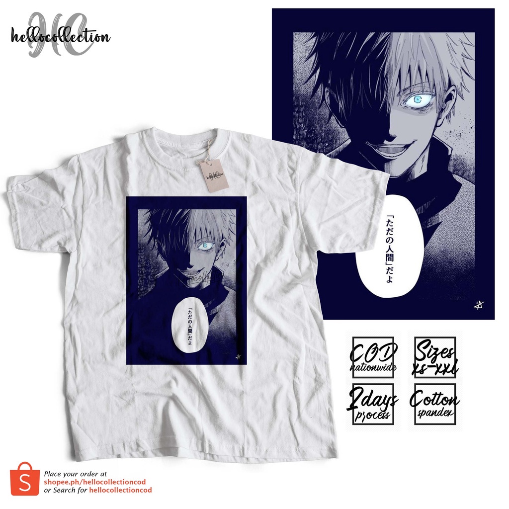 Jujutsu Kaisen - Gojo Satoru Jap RBlue Anime Shirt hellocollectioncod ...