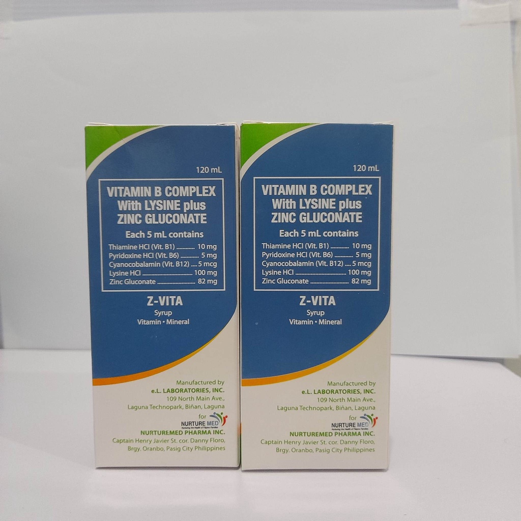 VITAMIN WITH LYSINE PLUS ZINC GLUCONATE SYRUP 120 ML Shopee Philippines