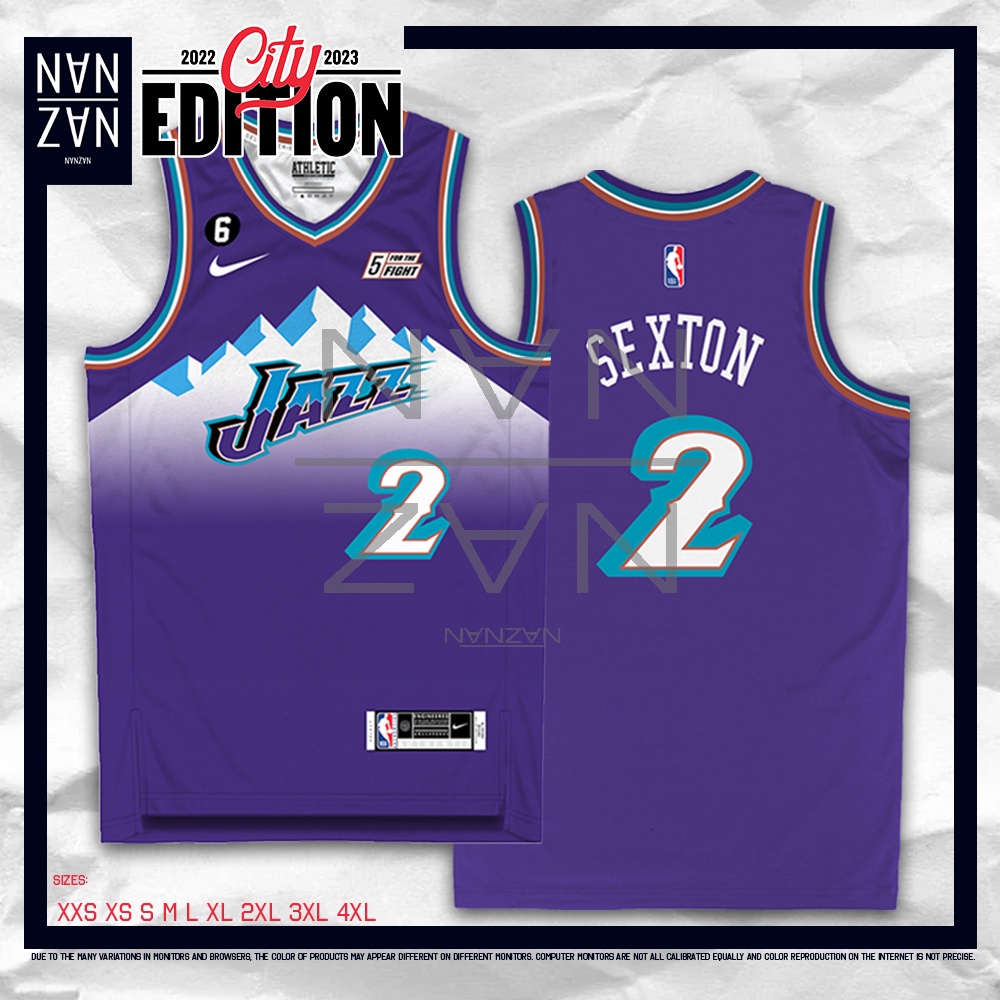 NANZAN JERSEY FULL SUBLI CITY EDITION 2023 NBA UTAH JAZZ (Collin Sexton ...