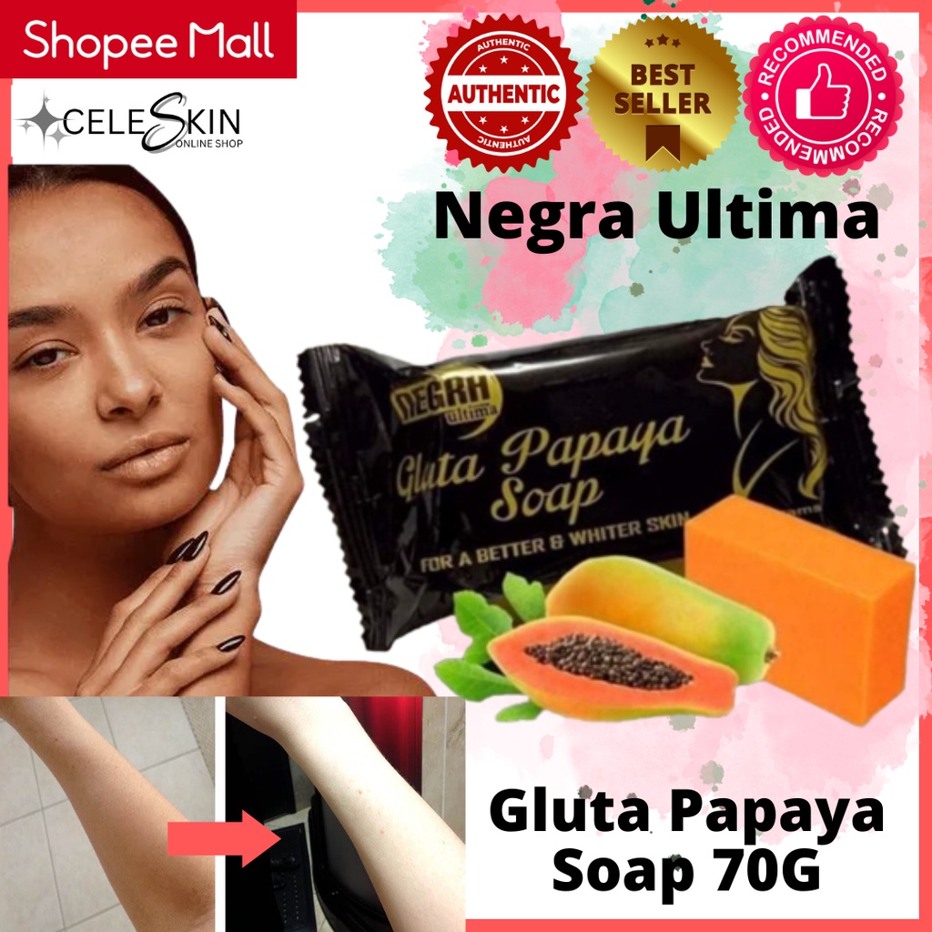 Whitening Soap Negra Ultima Gluta Papaya Soap 70g Shopee Philippines