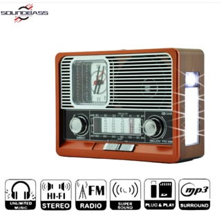 Retro Radio With Bluetooth 5.0, Fm Am Sw, Portable Nostalgic Compact  System, Wood Radio, Aux-in, Supports Usb/tf, Rechargeable Vintage Kitchen  Radio