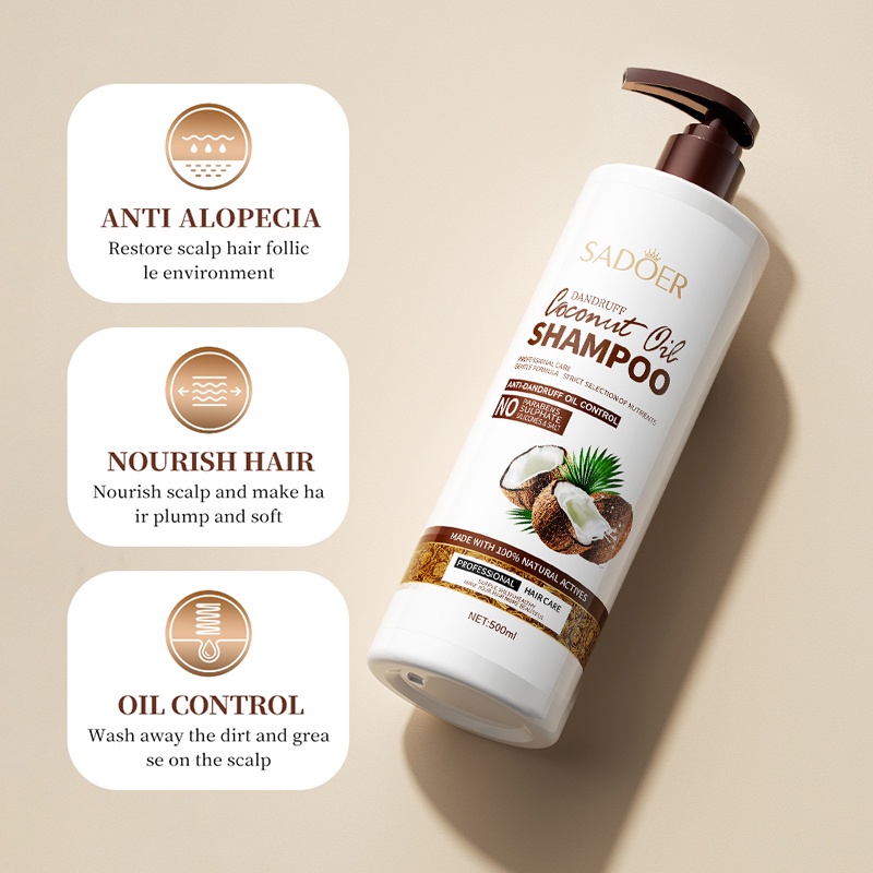 【GE】SADOER Coconut Oil Moisturizing Refreshing Oil Control Hair Care