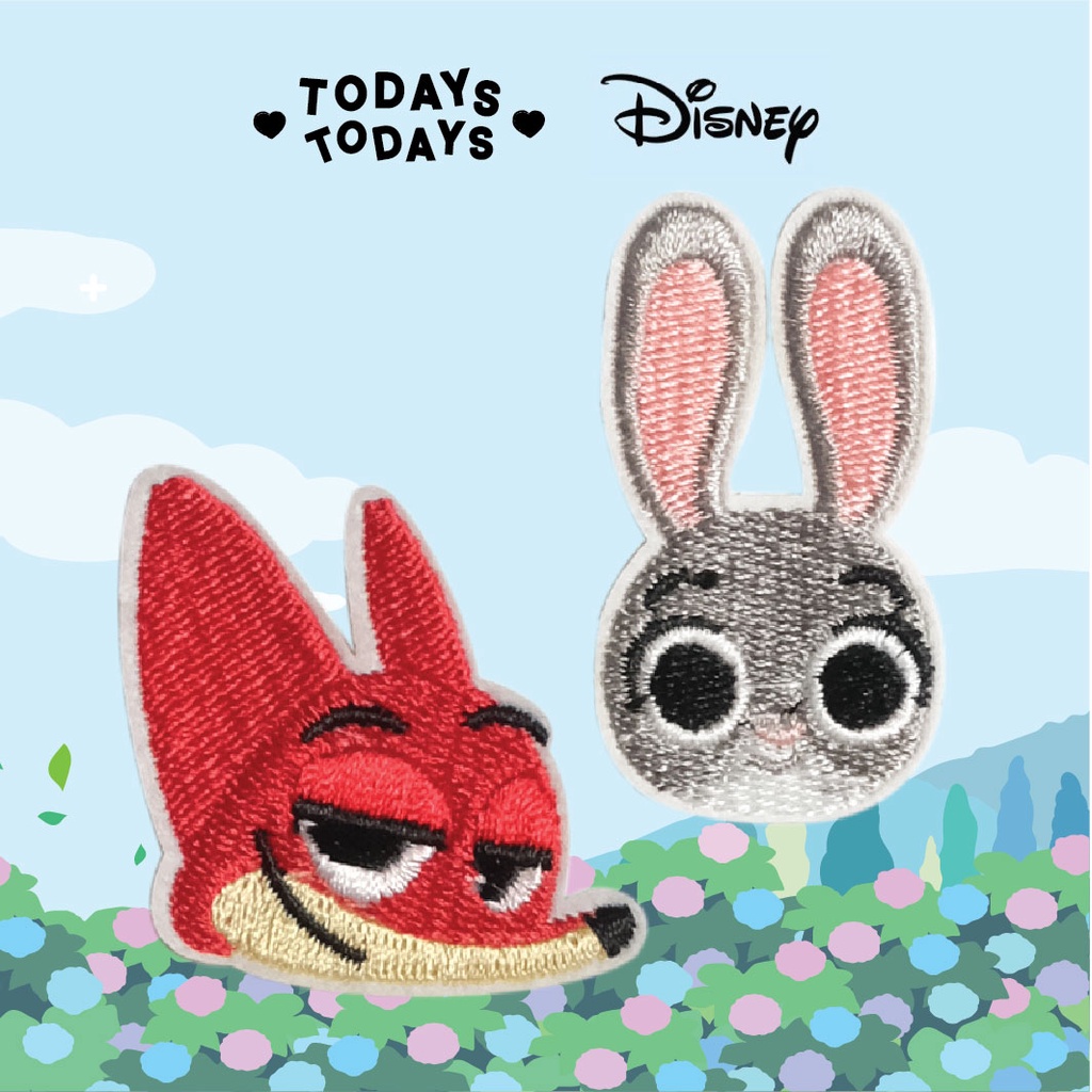 Zootopia Judy Hoops Rabbit Rabbit & Nick Wilde Wolf Fox Disney | Iron ...