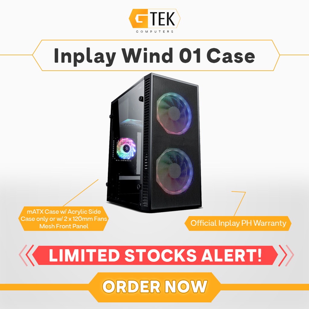 Inplay Wind 01 mATX Case w/ Acrylic Side Panel | Shopee Philippines