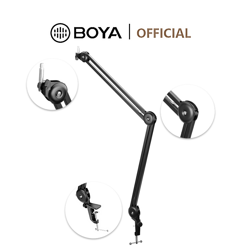 BOYA BYBA20 Adjustable Microphone Suspension Boom Arm Stand Bracket