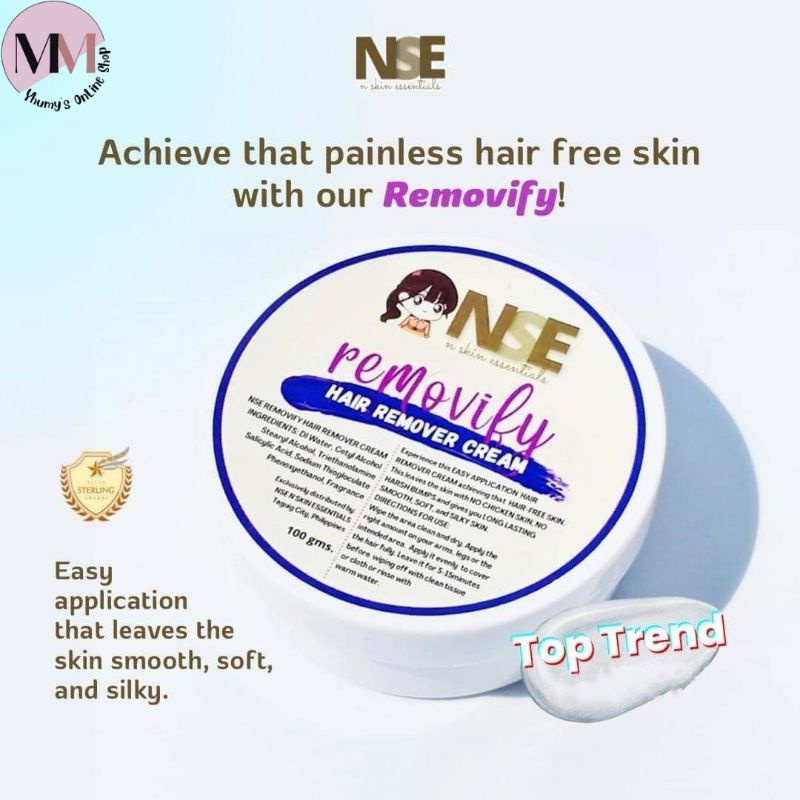 NSE Removify Hair Remover Cream 100gms | Shopee Philippines