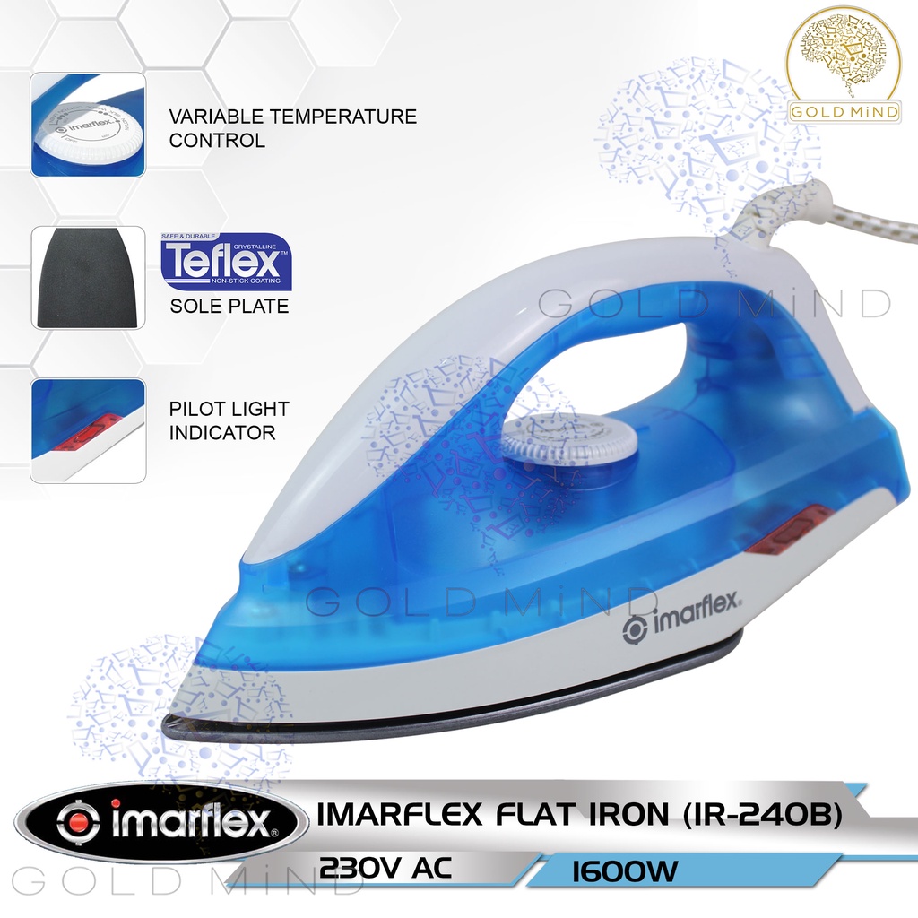 Imarflex Flat Iron for Clothes and Fabric Care 1600W Shopee Philippines