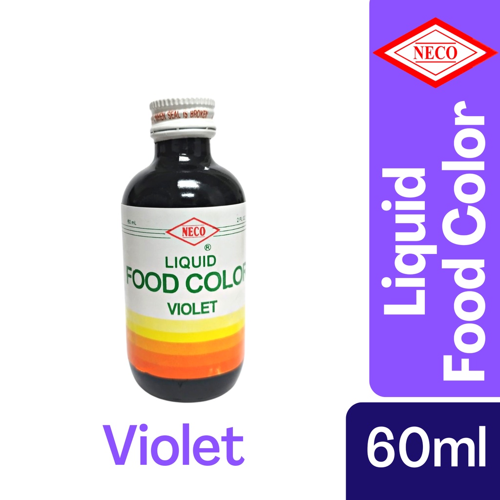 Violet NECO Liquid Food Color 60ML | Shopee Philippines