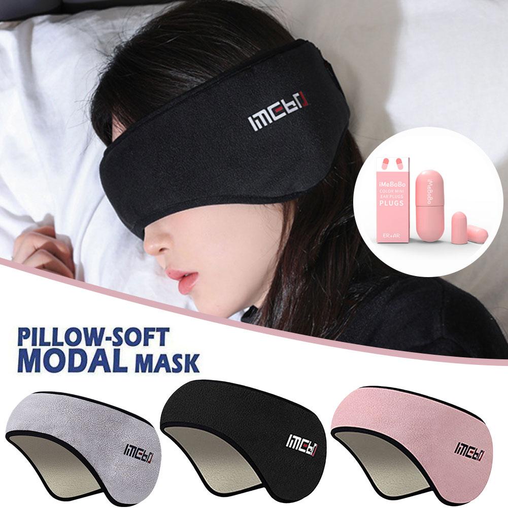 Earmuff Sleep Mask Eye Cover Warm Relax Plush Soundproof Earmuff Eye