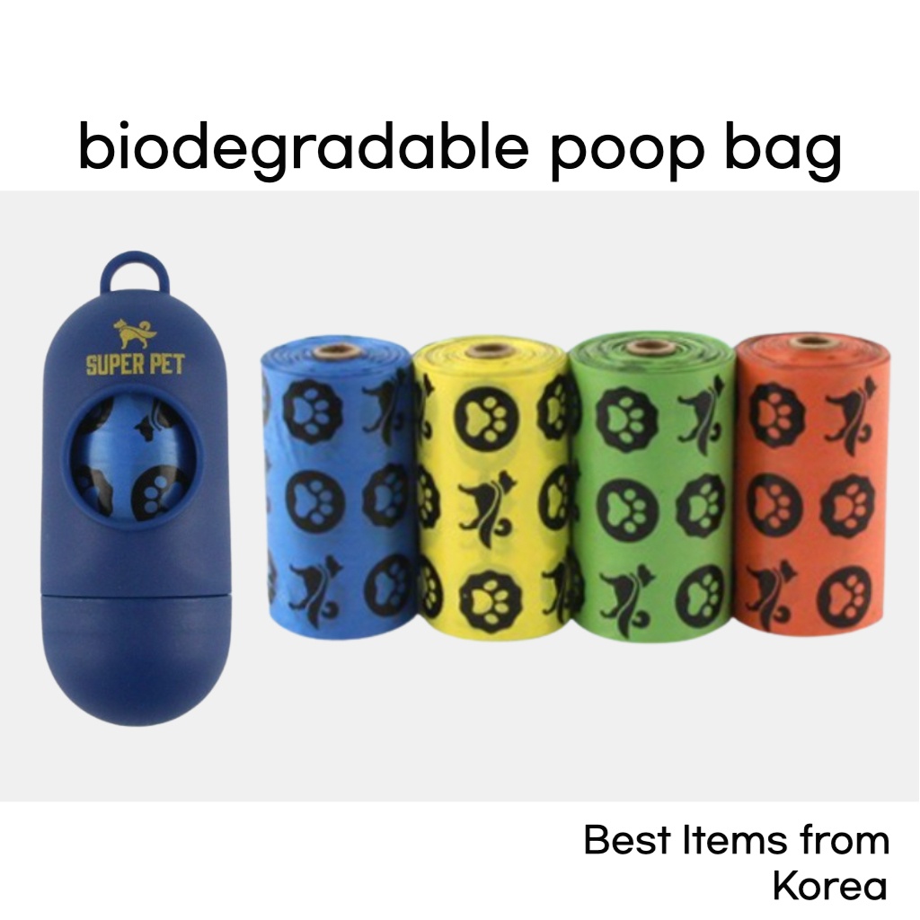 Biodegradable Ecofriendly Thick Dog Cat Poop Bags Poop bag holder Pet