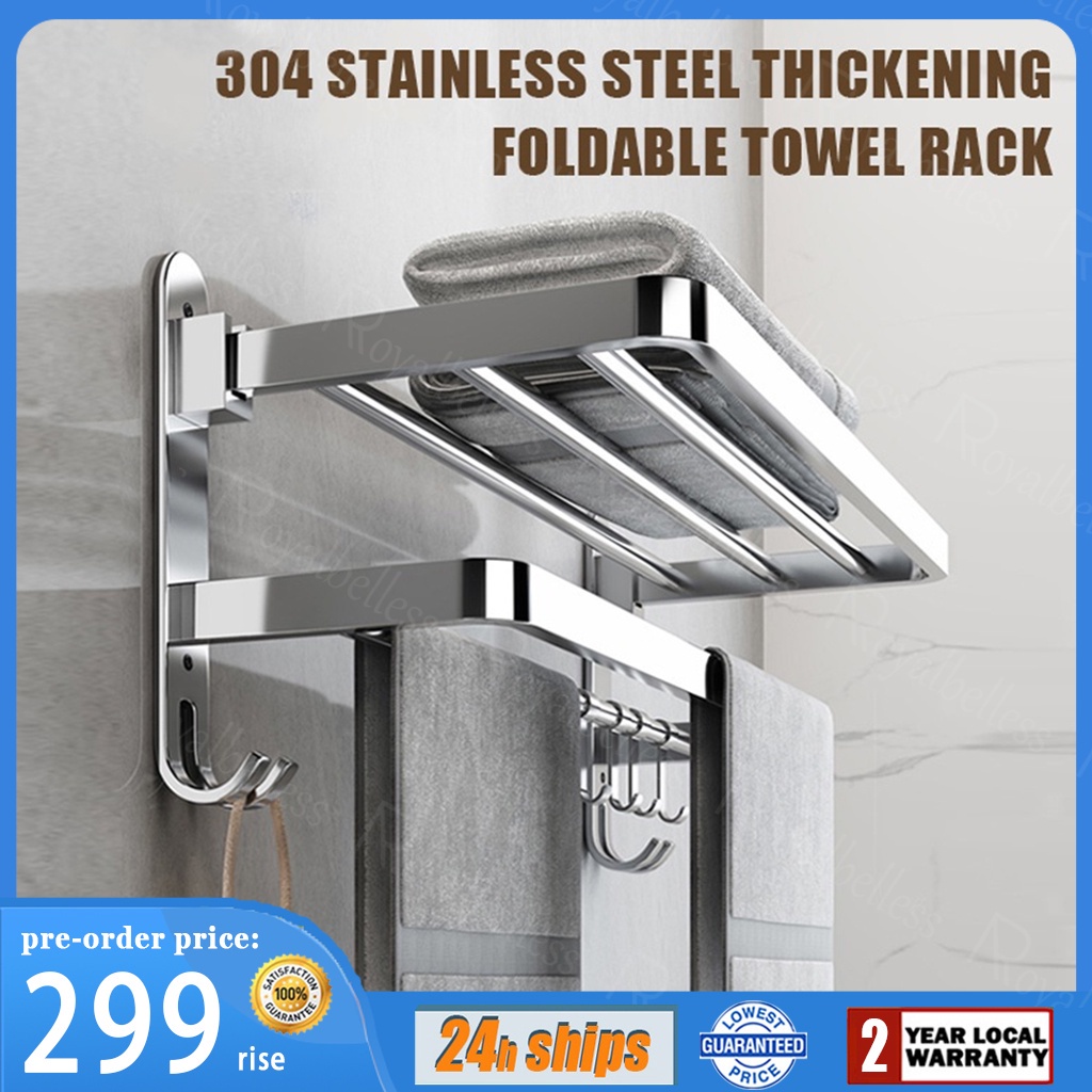 50/60/70cm Bathroom Rack Towel Rack Corner Shelf Tissue Holder Bathroom