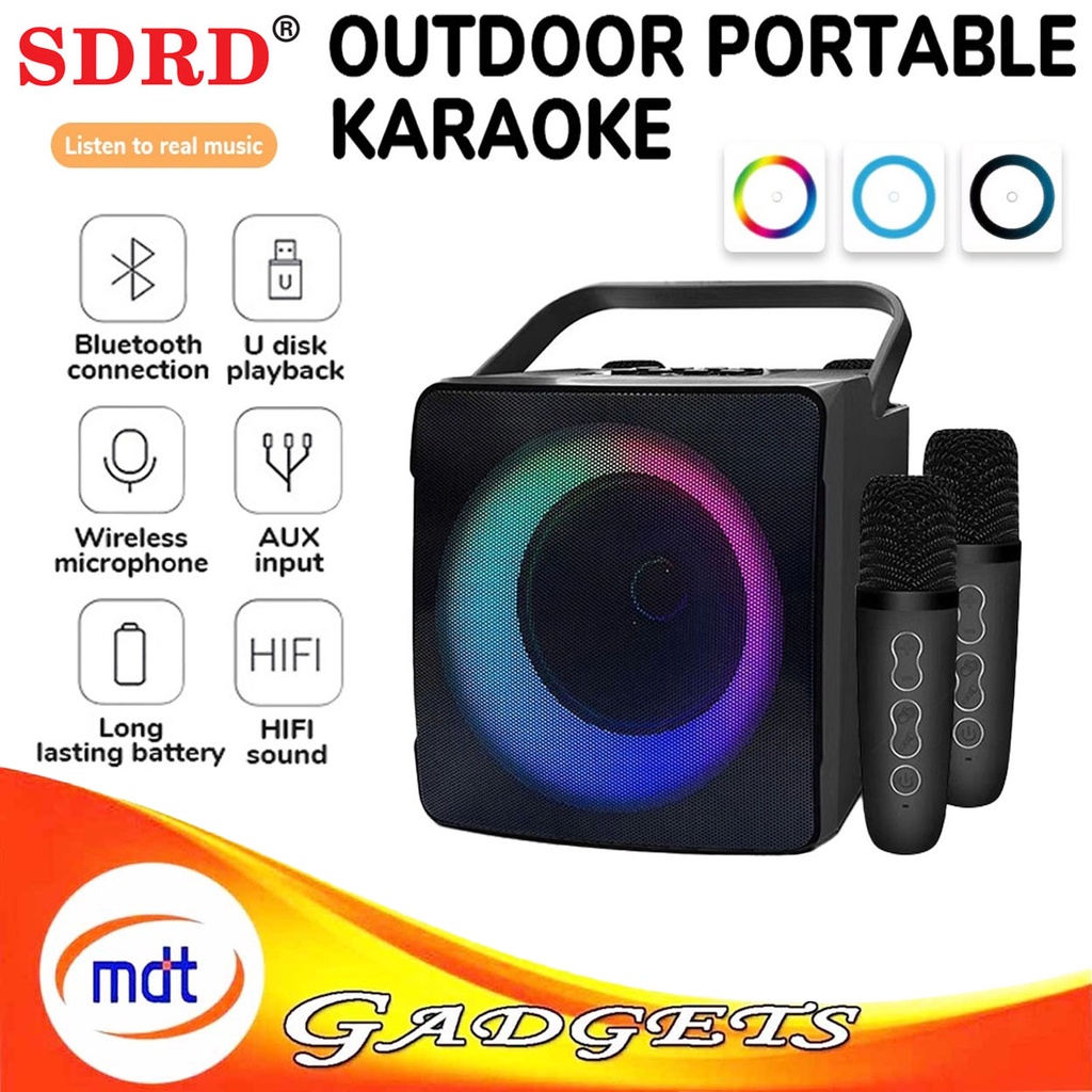 SDRD SD-508 Home KTV Outdoor Portable Bluetooth Speaker with Dual ...