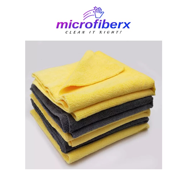 Microfiberx - 350 GSM Edgeless Microfiber multi-purpose cleaning towel ...