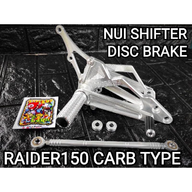NUI SINGLE SHIFTER RAIDER150 CARB TYPE (DISC BRAKE/DRUM BRAKE) WALANG ...