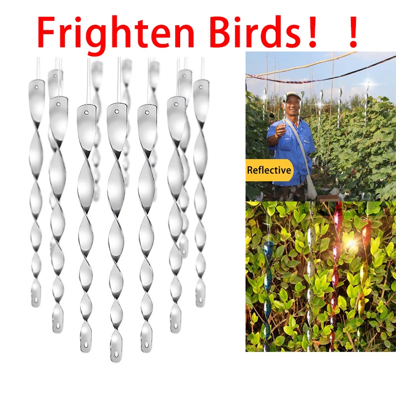 1PCS 30cm Repellent Bird Scare Rod Rotation Reflective Tool Outdoor ...