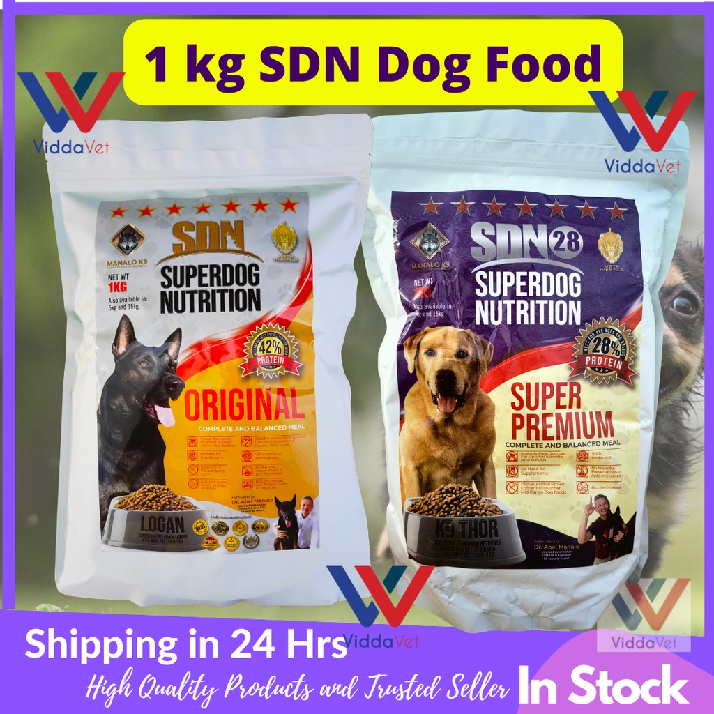 1 kg SDN Superdog Nutrition 1 kg Manalo K9 1 kg SDN Dog Food Original 1 kg SDN 28 Super Premium