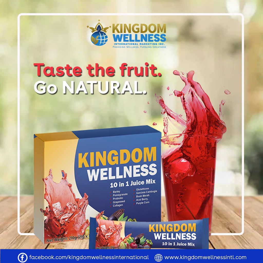 Health Juice 10in1 Kingdom Wellness Buah Merah Collagen Glutathione
