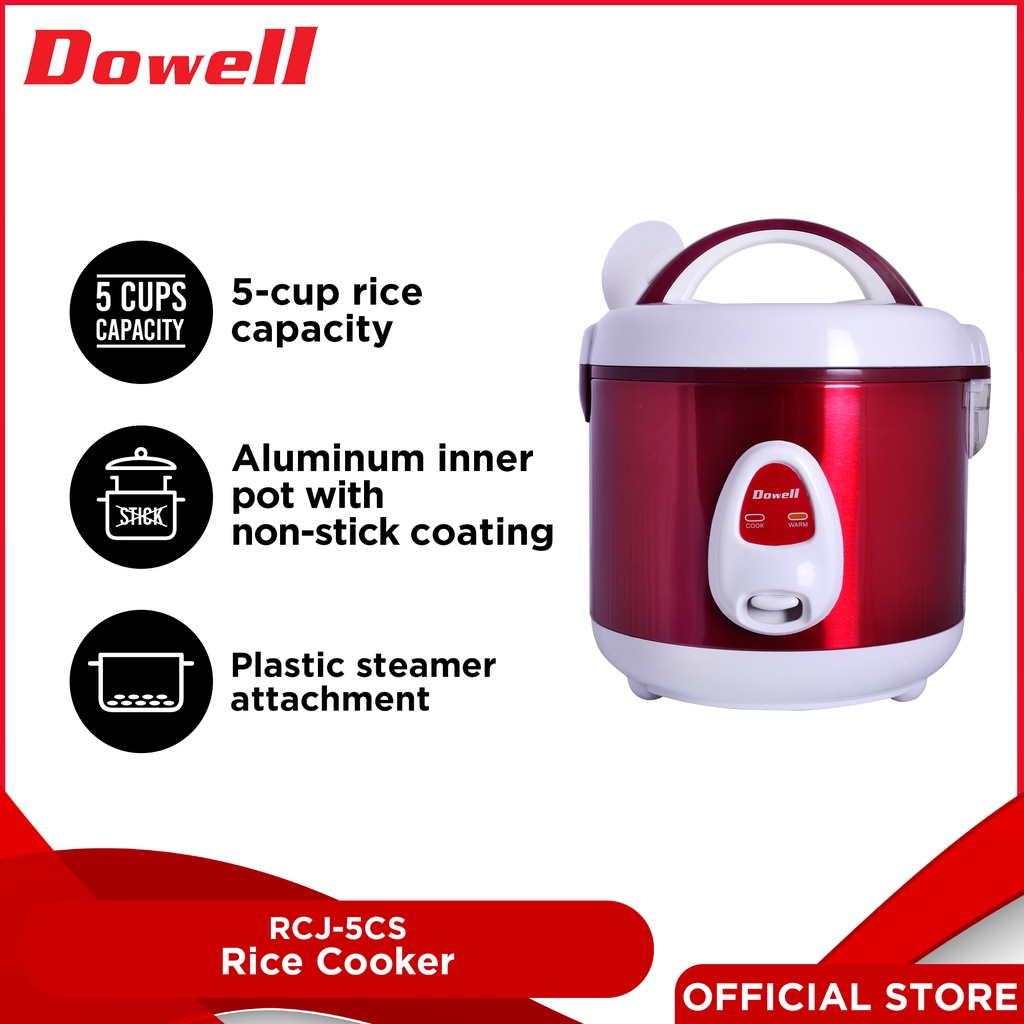 Dowell RCJ 5CS 5 Cups Jar Type Rice Cooker Shopee Philippines