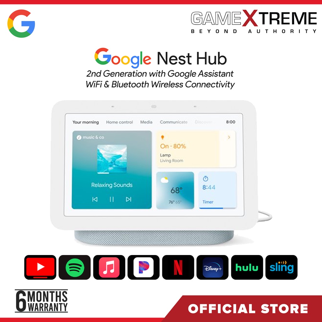 Google Nest Hub 2nd Gen 7” Smart Display with Google Assistant